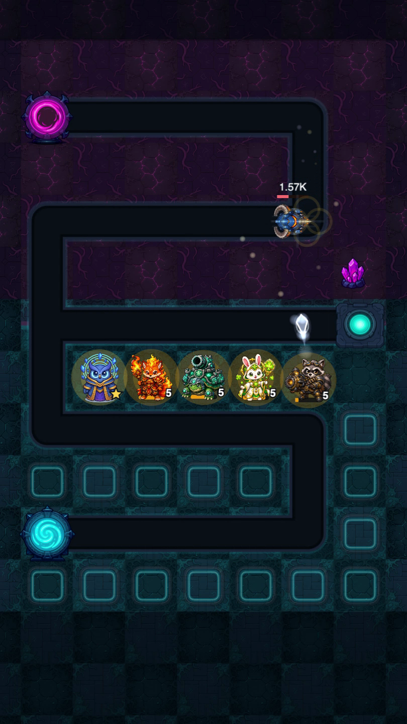 Current released Starvoxel: Defender gameplay under enemy pressure