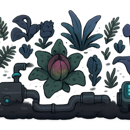 Cyan arena background element