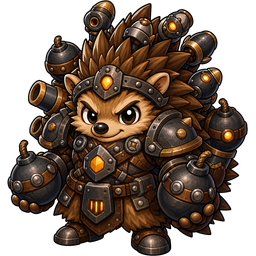Bomb Hedgehog Legendary character render