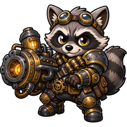 Scrap Raccoon Legendary character render